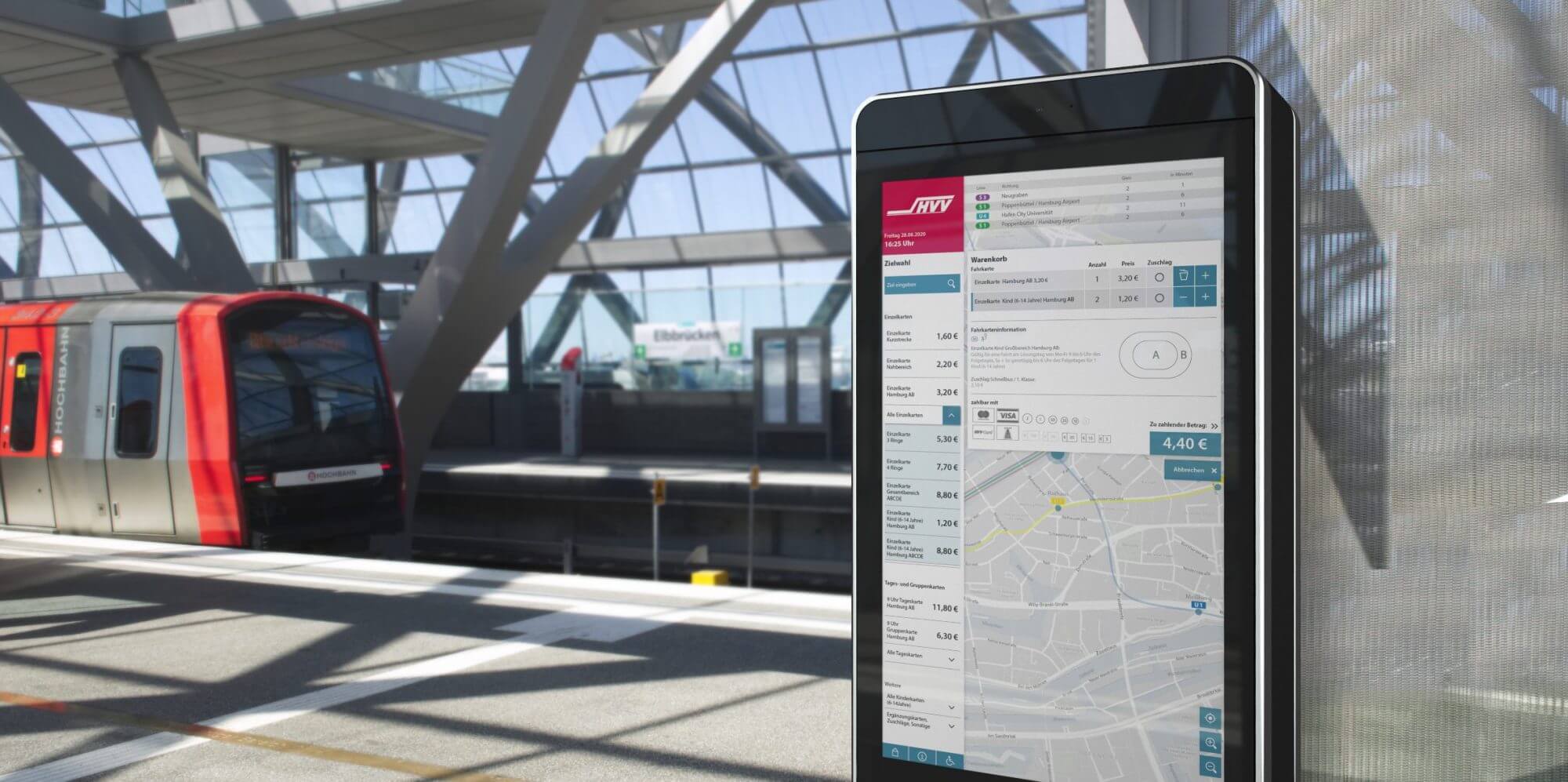 Hochbahn Ticketautomat Interface %Innovation %Kundenfokus %UX/UI Design